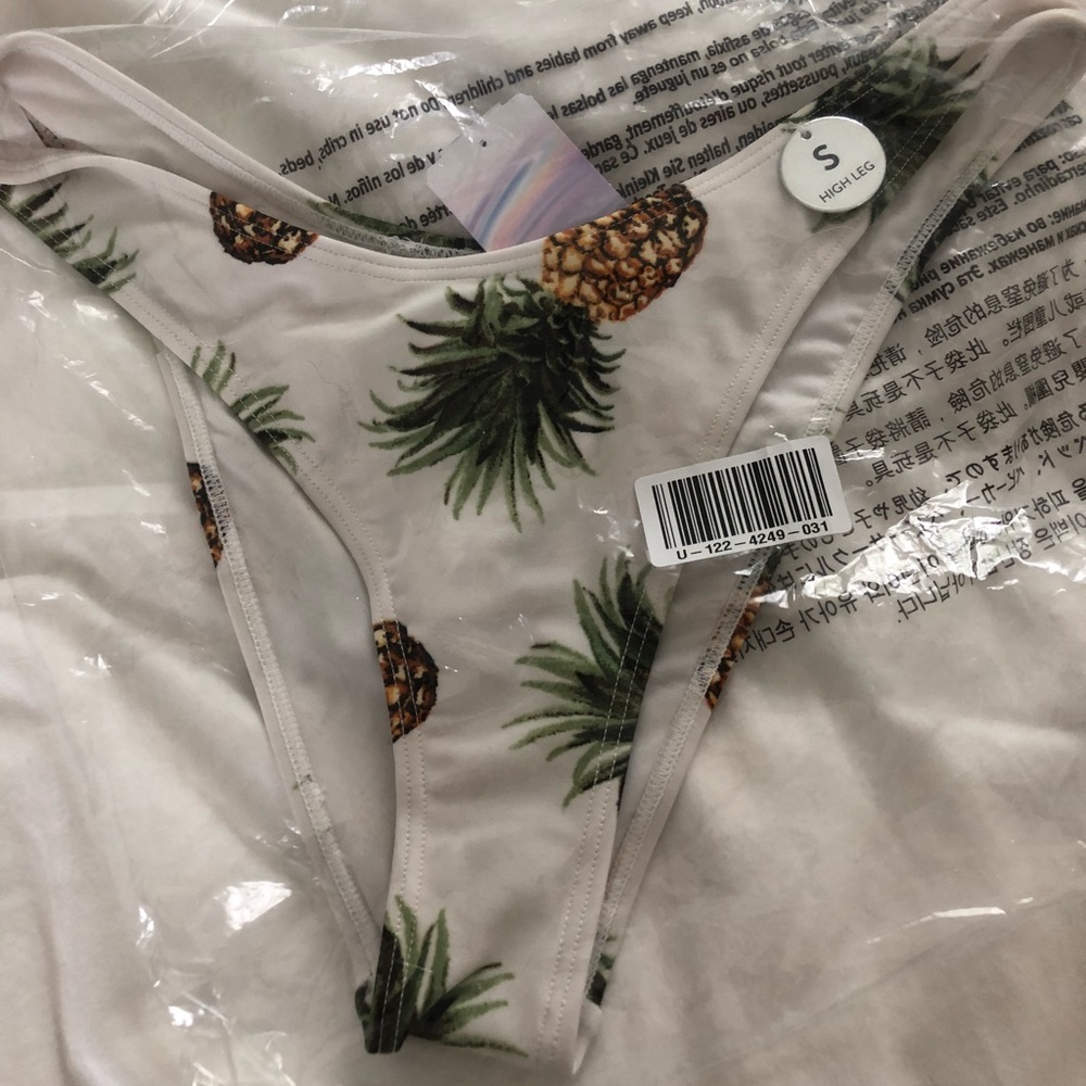 Forever21 Pineapple Bikini Bottoms S